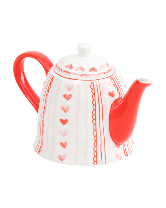 Valentine's Day - 5" Ceramic Heart Teapot