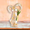 28" Standing Bunny with Flowers