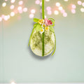 5.5" Green Plaid Egg Ornament