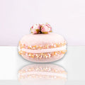 3.5" Pink Flower Macaron Ornament