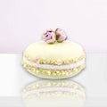 3.5" Yellow Flower Macaron Ornament