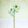 24" Double Green/Yellow Flower Stem