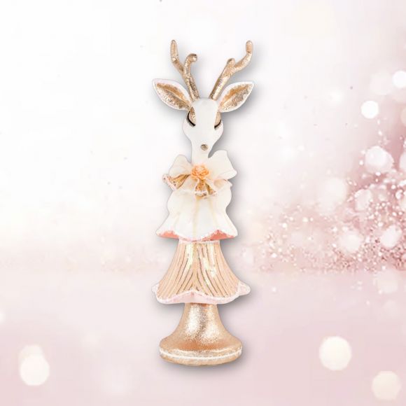 24" White Deer Tree