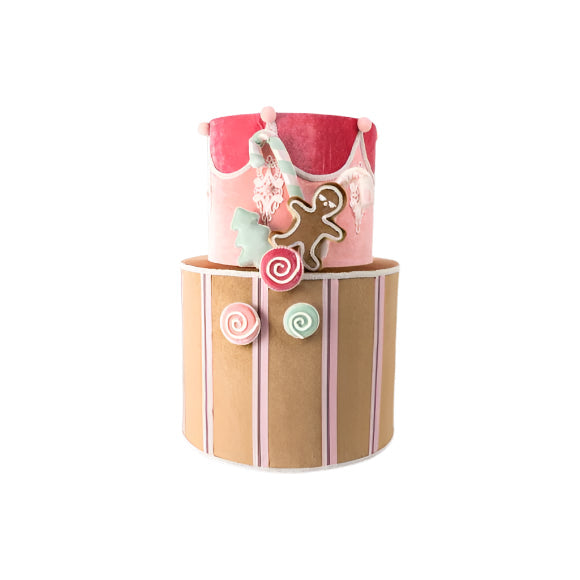22" Double Tier Gingerbread Cake