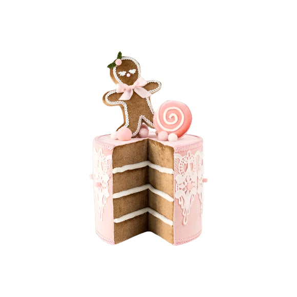 12" Pink Gingerbread Cake