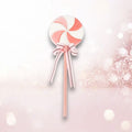 20" Pink / White Swirl Lolipop
