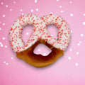 11" Cupid's Valentine Flocked Pretzel with Sprinkles
