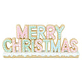 Santa's Sweet Shoppe Collection Candied Christmas Confections Merry Tabletop Sign