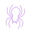 13” Halloween Spider Neon Sign