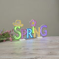 17" Lighted Infinity Light "Spring" Sign