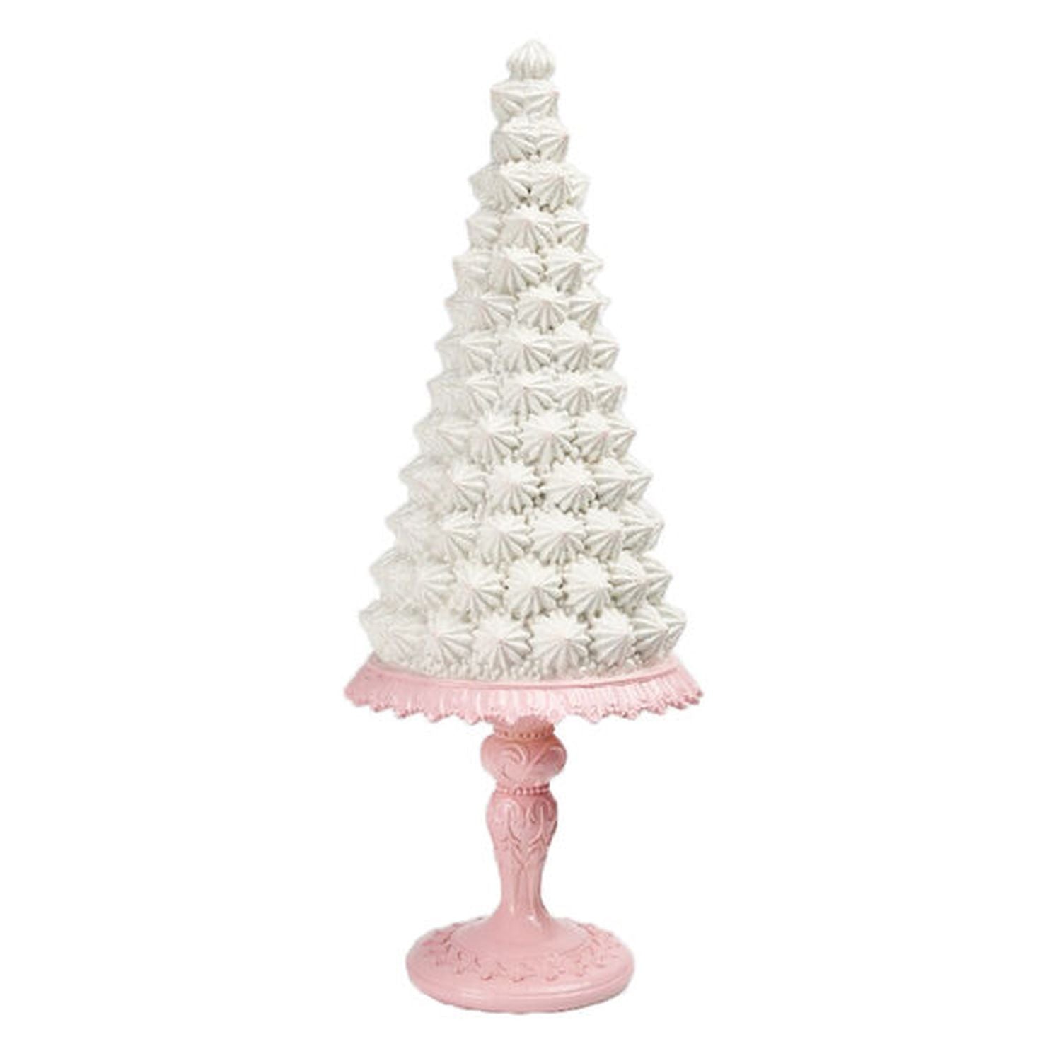 14.5In White Meringue Cake.