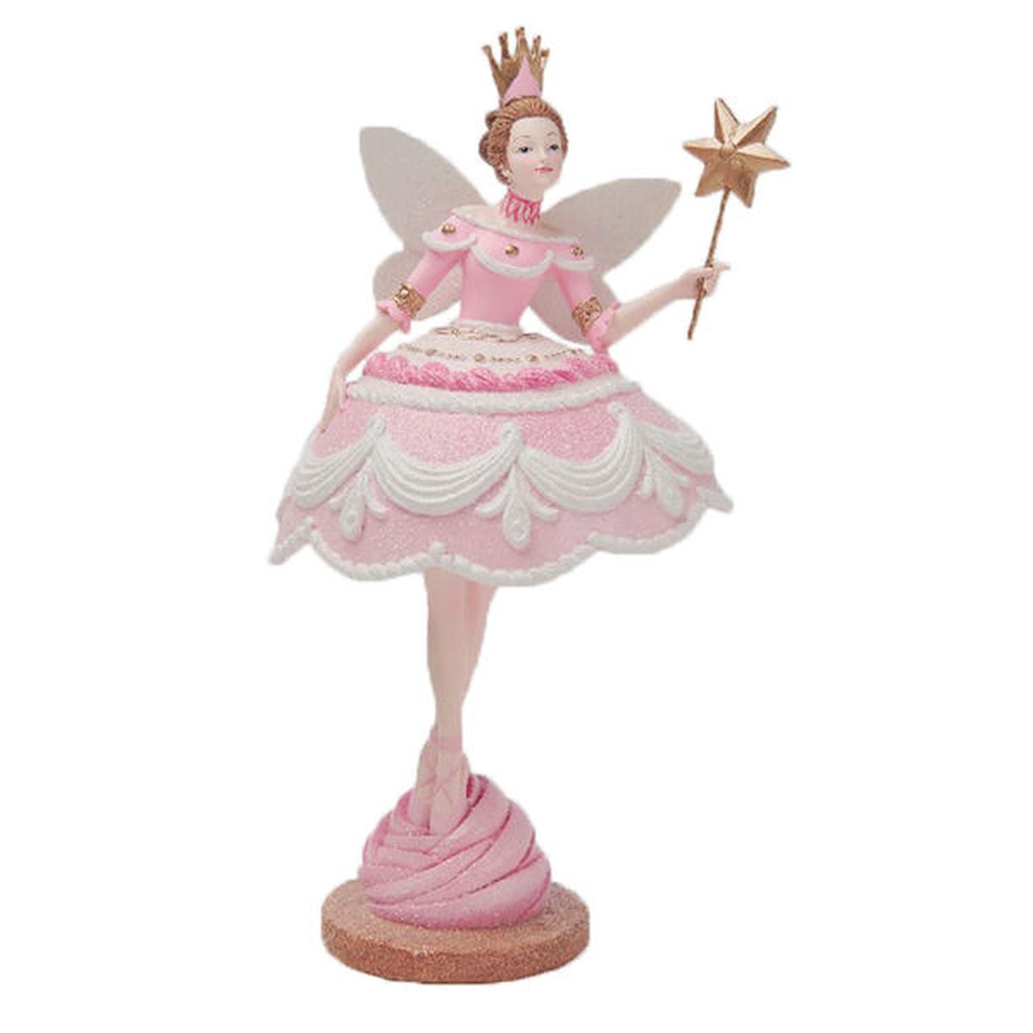 Nutcracker Sweet Shoppe 9.5In Cake Fairy With Crown.