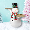 Retro 24" Vintage Snowman with Serving Trays
