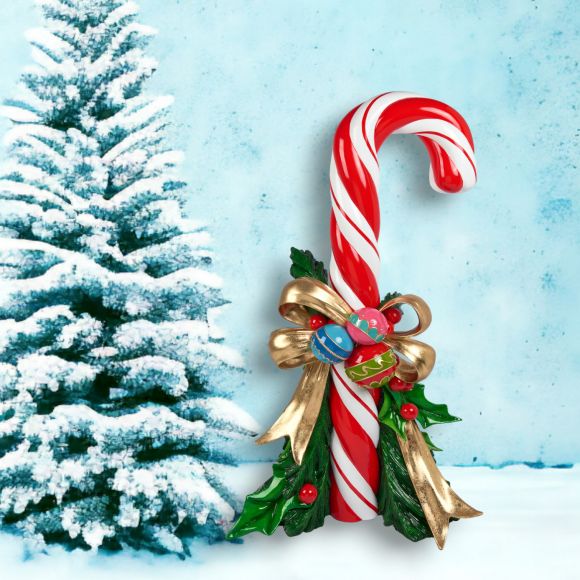 54" Vintage Candy Cane Left Display