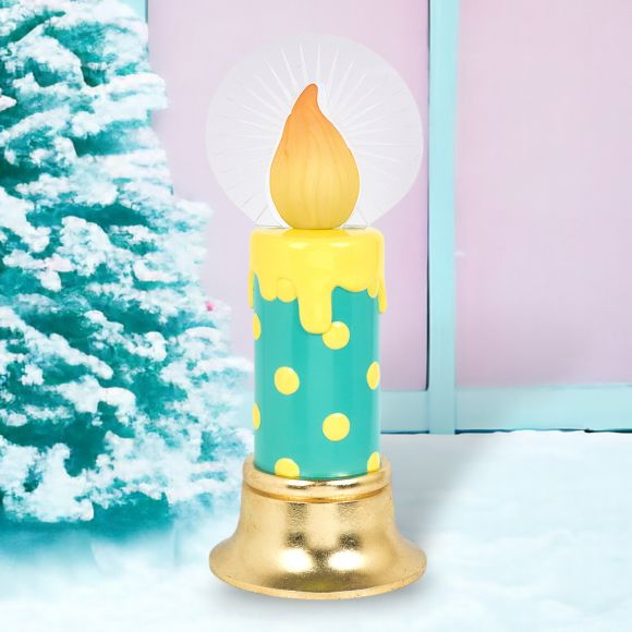 Retro 24.5" Teal LED Candle Display
