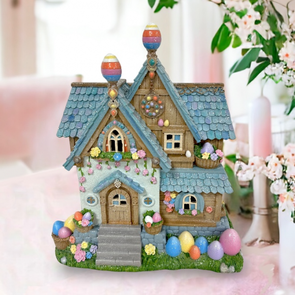 14" LED Easter Bouquet House