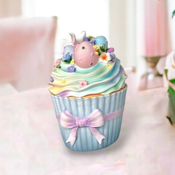 7" Resin Ombre Easter Egg Cupcake