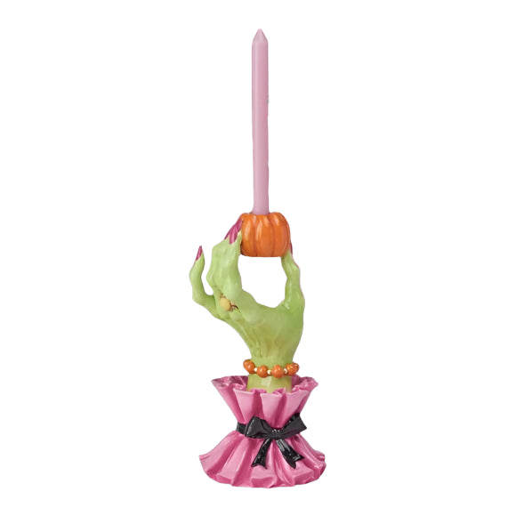 Halloween Carnival 10" Left Witch Hand Candle Holder