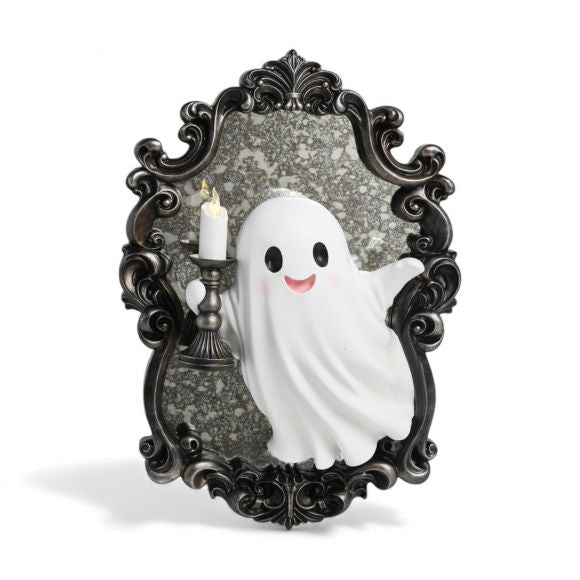 Halloween Carnival - 20" 3D-Ghost Holding Candle Wall Decor