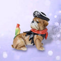18.5" Resin Halloween Costume Pirate Bulldog