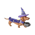 Halloween Carnival - 22" Resin Halloween Costume Wizard Dachshund Dog