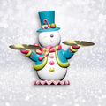 Santa's Sweet Shoppe Collection - 18" Snowman with Serving Trays