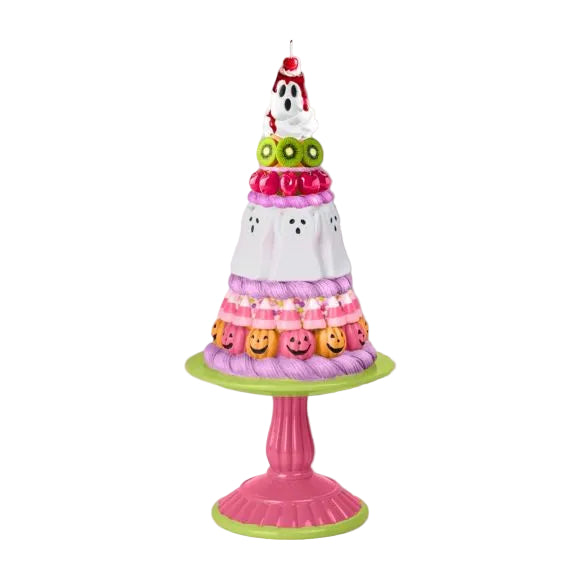20" Resin Pedestal Spooky Summer Cake Tower