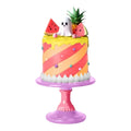 12" Resin Spooky Pedestal Summer Cake with Ghost