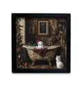 Christmas Carousel Collection - 18" x 18" Vintage Ghost Christmas Tub Box Frame