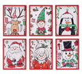 Christmas Carousel Collection - 17"H CHRISTMAS WALL HANGINGS - SET OF 6