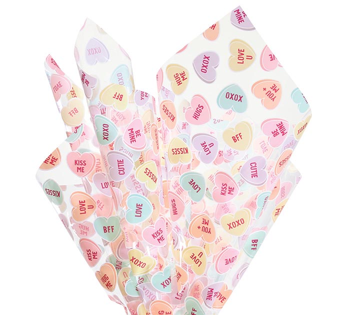 Valentine's Day - 19.5" CANDY HEART CELLO SHEETS