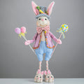 27" STANDING EASTER BOY BUNNY With Slippers & Lollipop