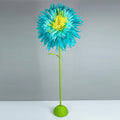55.1" H - Giant Blue Flower with Stand