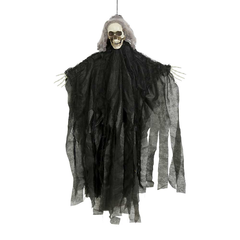 H31.5" -  HANGING SKELETON WITH CAPE