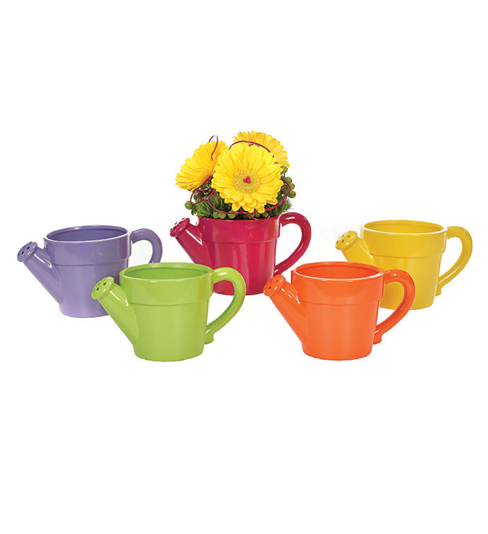 4.25" Water Can Ceramic Planter