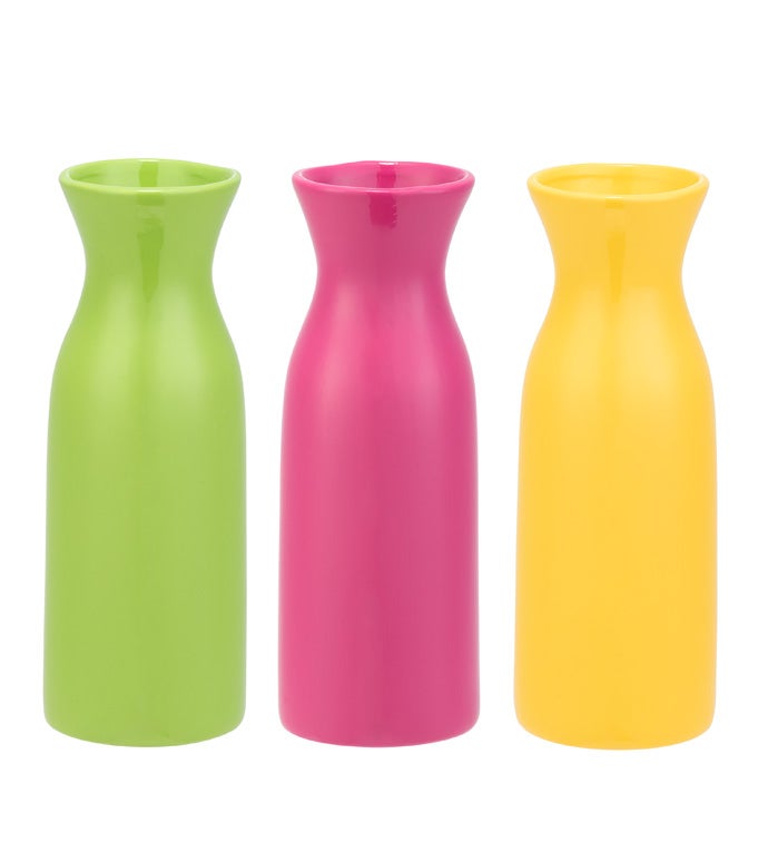 9.25" FLOWER VASE NEON