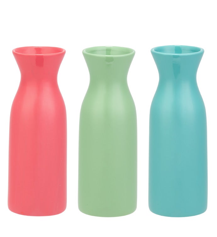9.25" FLOWER VASE PASTEL