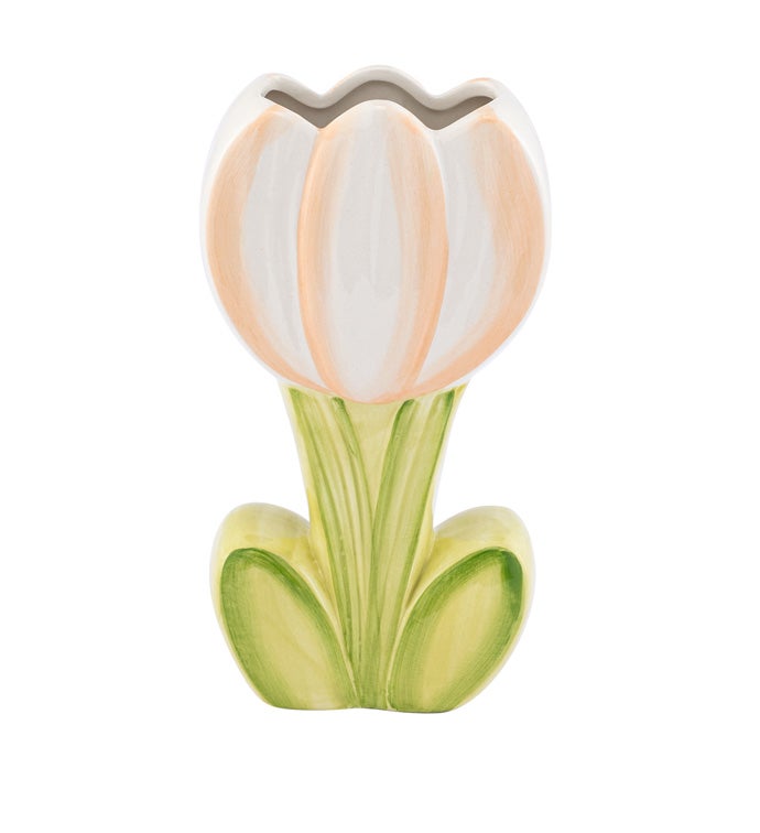 8" Ceramic Tulip Vase
