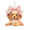 Valentine's Day - 4" Puppy with Bow Ornament