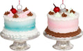 Santa's Sweet Shoppe Collection -  4" Glass Cake Ornament