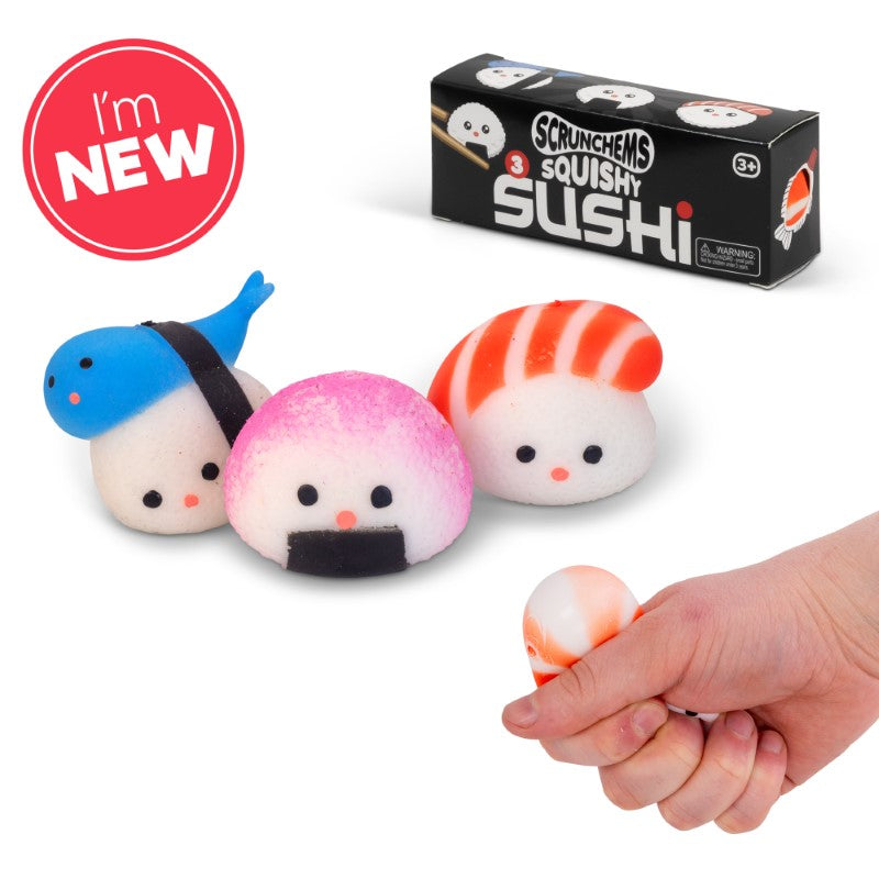SCRUNCHEMS SQUISHY SUSHI - 3 PACK