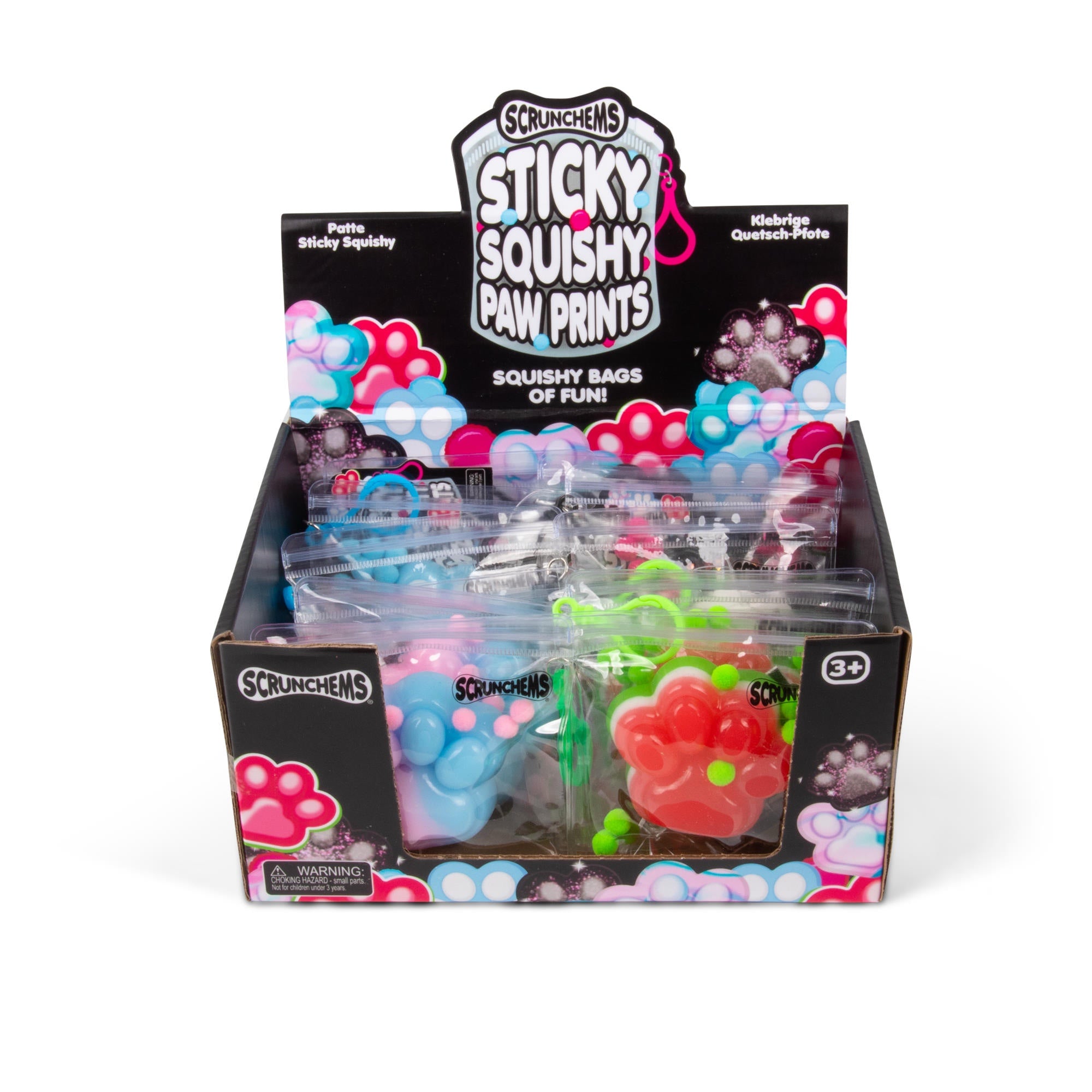 SCRUNCHEMS STICKY SQUISHY PAW PRINTS