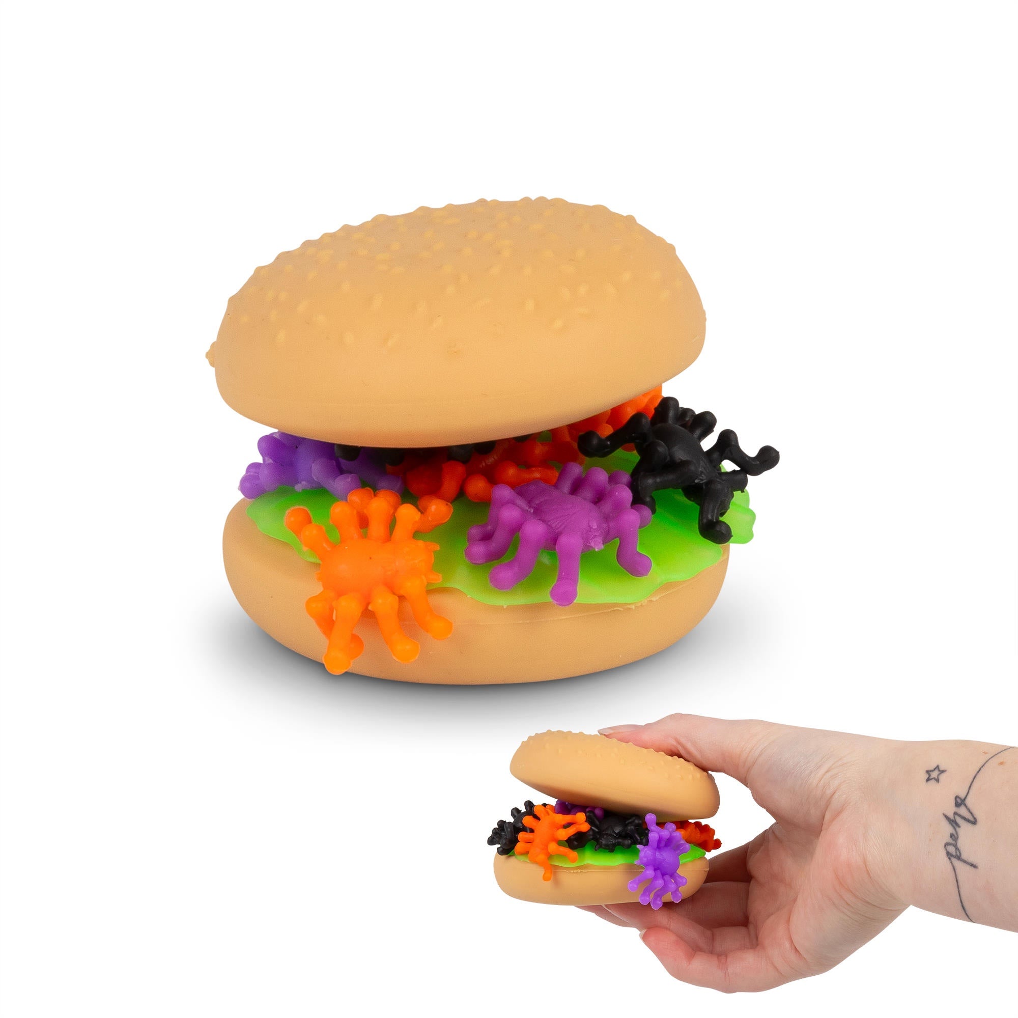 SCRUNCHEMS SPOOKY SPIDER BURGER SQUISHY