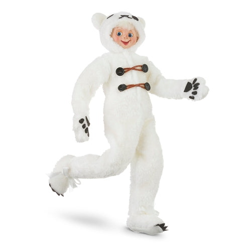 16" Polar Bear Posable Elf