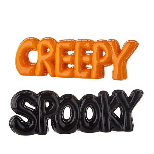 11.75" Halloween Bubble Word Table Top Decor