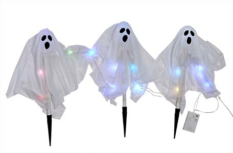 20" Light Up Ghost Path Markers - Set of 3