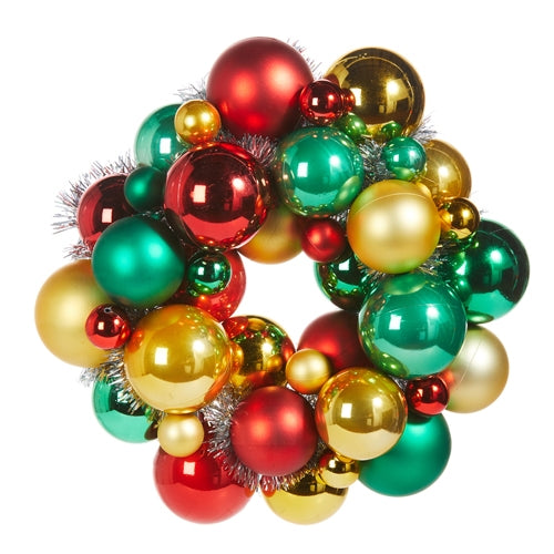Christmas Carousel Collection - 11" Ball Wreath Ornament