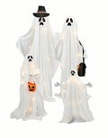 Halloween Light Up Standing 4pc Ghost Family