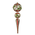 Christmas Carousel Collection -  15" Holly Leaf Finial Ornament