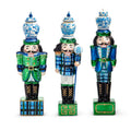 Christmas Carousel Collection - 8" Plaid  Nutcracker Ornament - SET OF 3